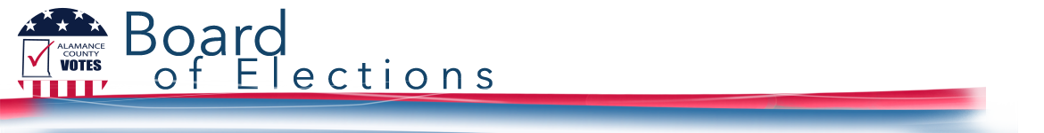 'Board of Elections' organization title banner.